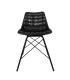 Silla de Cuero Coimbra Negro