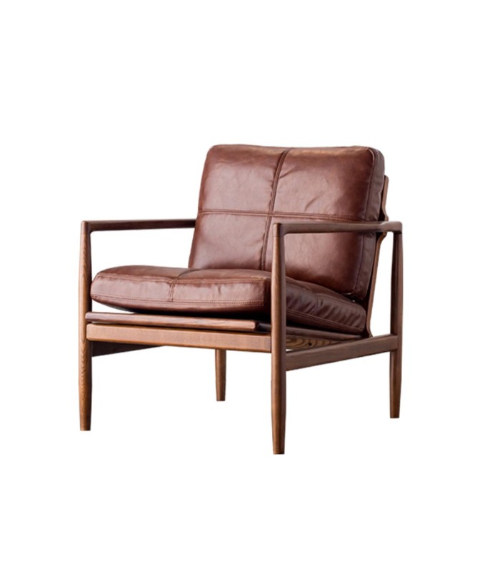 Poltrona Neuchatel Eco-Cuero Marron