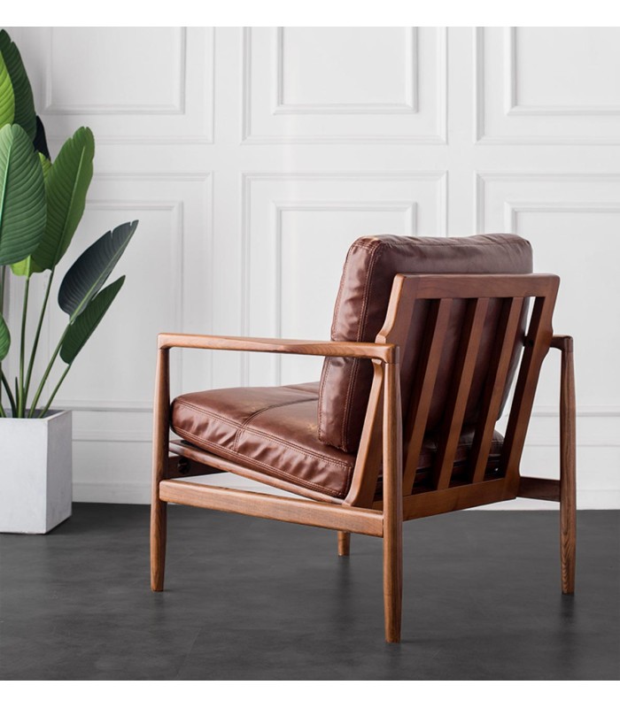 Poltrona Neuchatel Eco-Cuero Marron