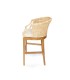 Silla Bar Stoll Madera / Rattan Color Natural con cojín 72cm