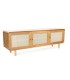 Rack Liberty Madera Natural 3 Puertas 180 x 40 x 60cm