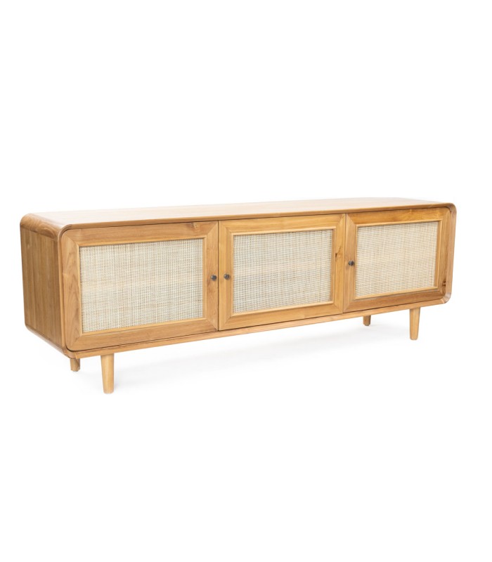 Rack Liberty Madera Natural 3 Puertas