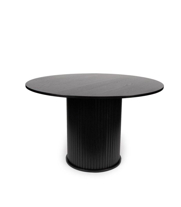 Mesa de comedor Oslo de madera de Roble Negro