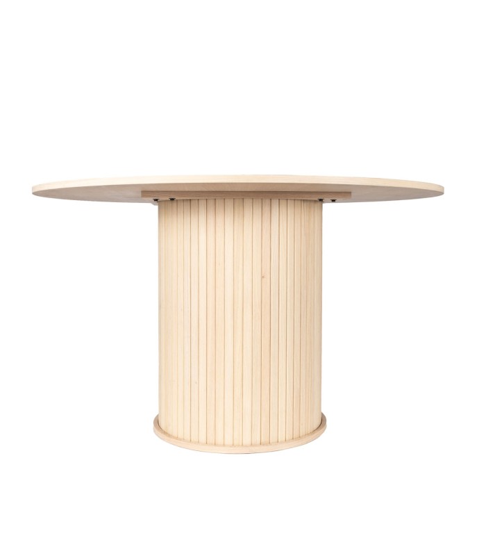 Mesa de comedor Oslo de madera de Roble Blanco Albayalde