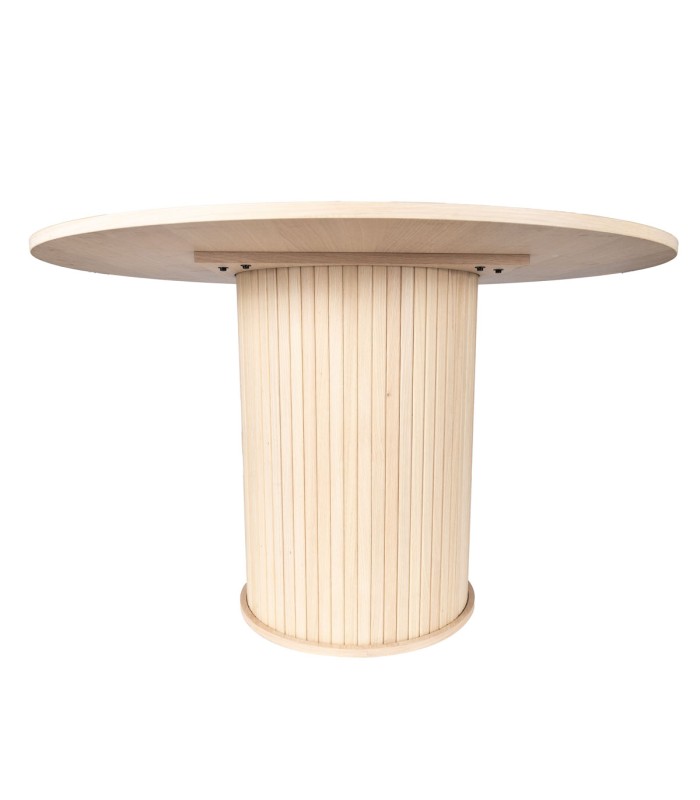 Mesa de comedor Oslo de madera de Roble Blanco Albayalde