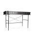 Mesa Escritorio Vigeland puerta corredera negro 120 x 60 x 77cm