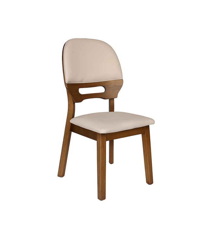 Silla Nature Ecocuero/Madera Walnut