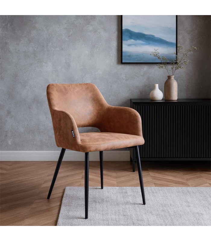 Silla Harry Tela Café Chocolate