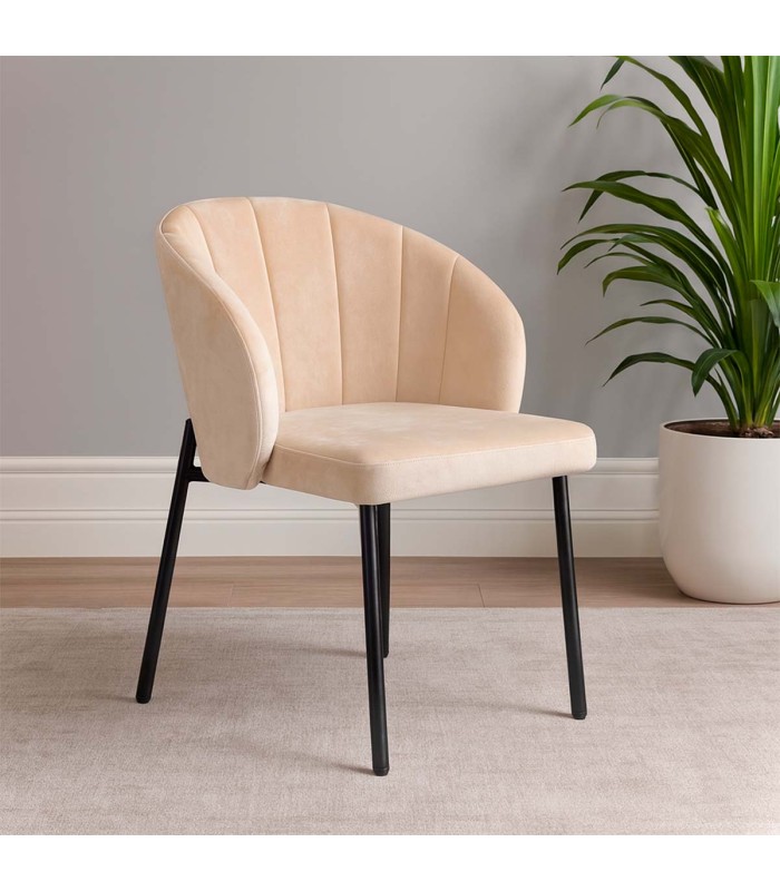 Silla William Tela Beige