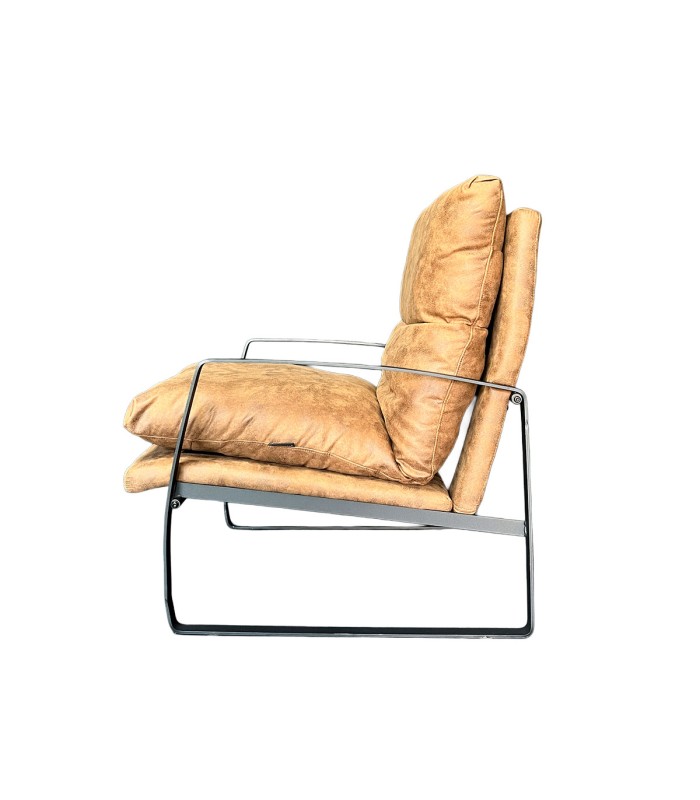 Poltrona Thomas Tela Café Chocolate