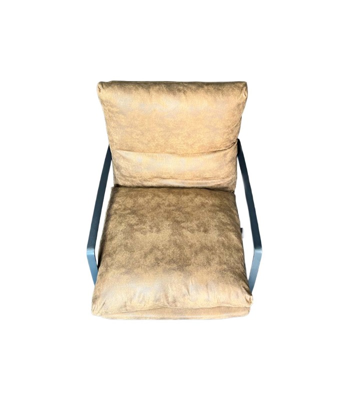 Poltrona Thomas Tela Café Chocolate