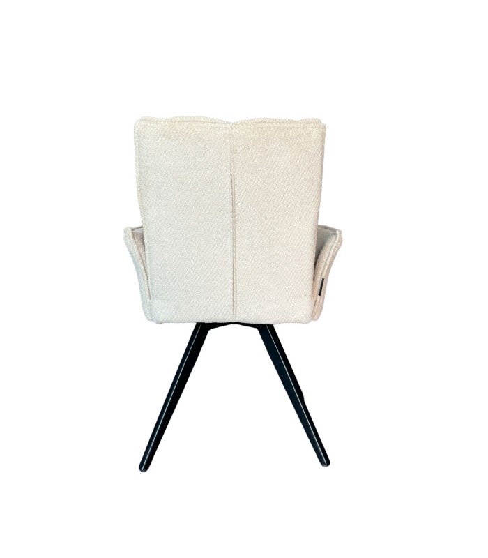 Silla Preston Con Brazos Tela Beige