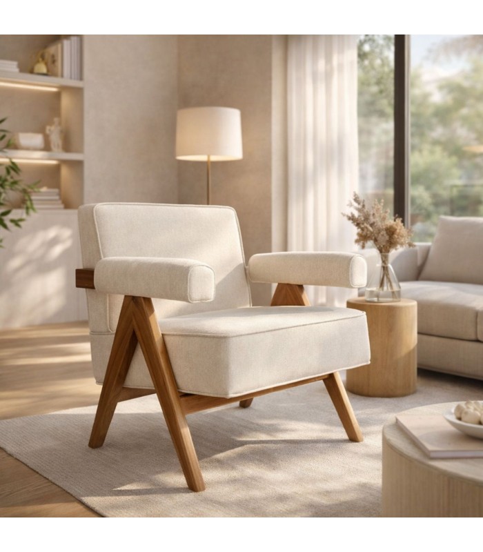 Poltrona Philadelfia Madera Fresno Walnut