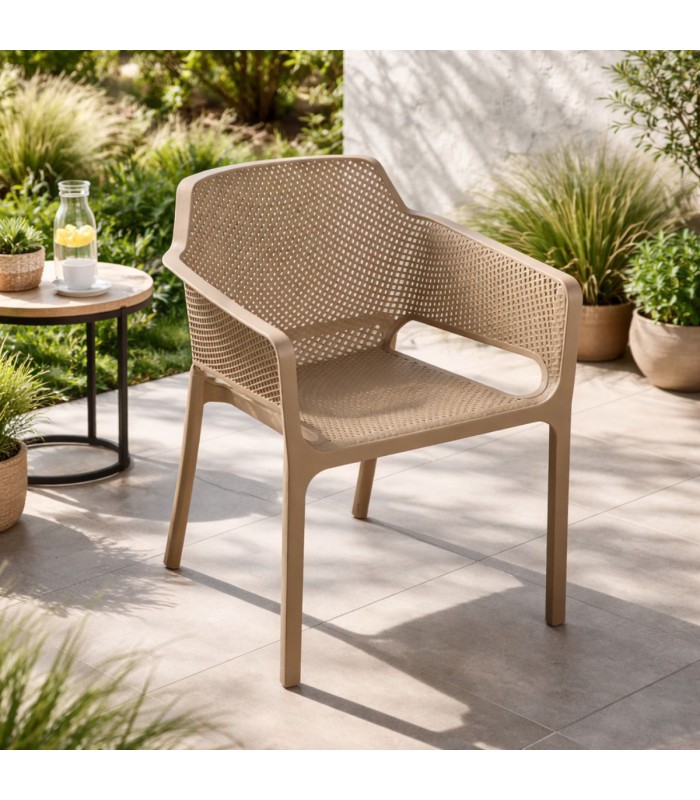 Silla Marion Pp Beige Apilable