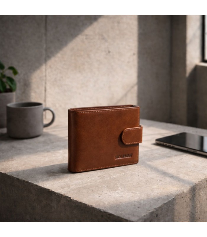 Billetera BROOKMAN Soix Caramelo