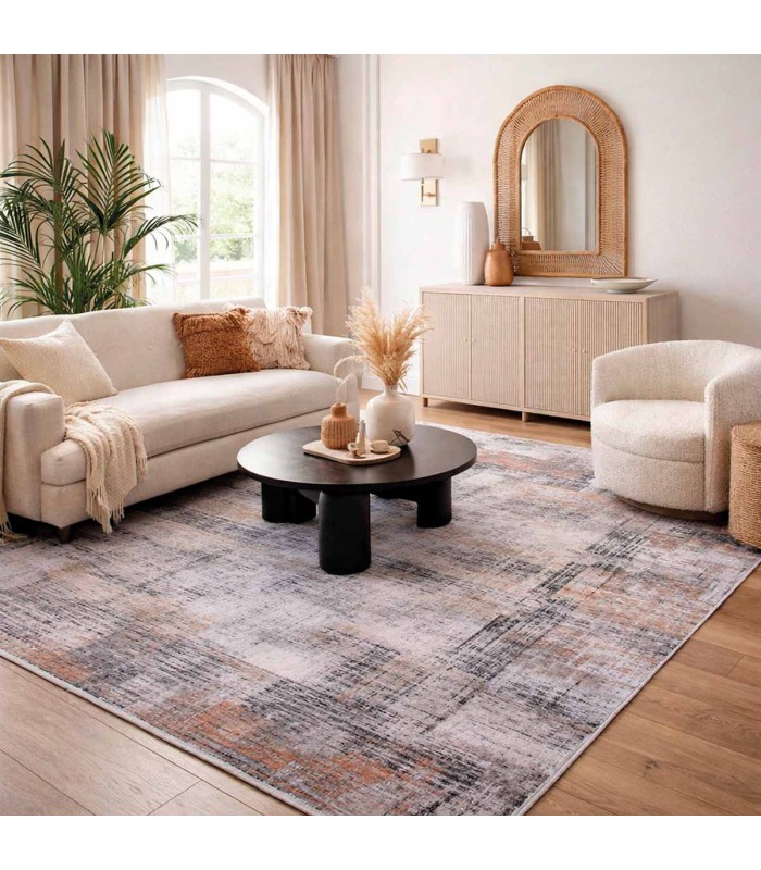 Alfombra Turca Gallery Geométrica Crema/Gris 200x290cm