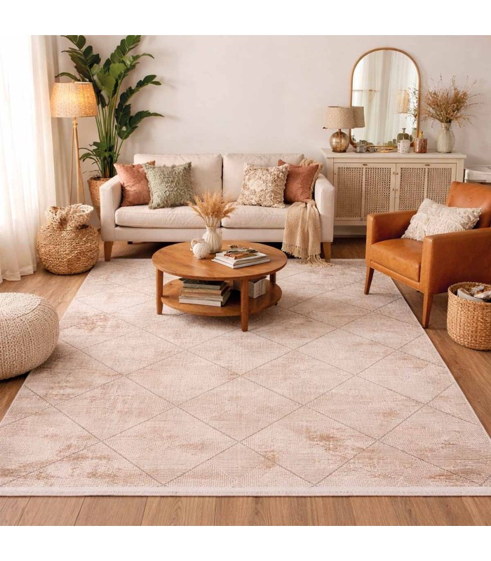 Alfombra Turca Mazzini Gris C/ Blanco 200x290cm