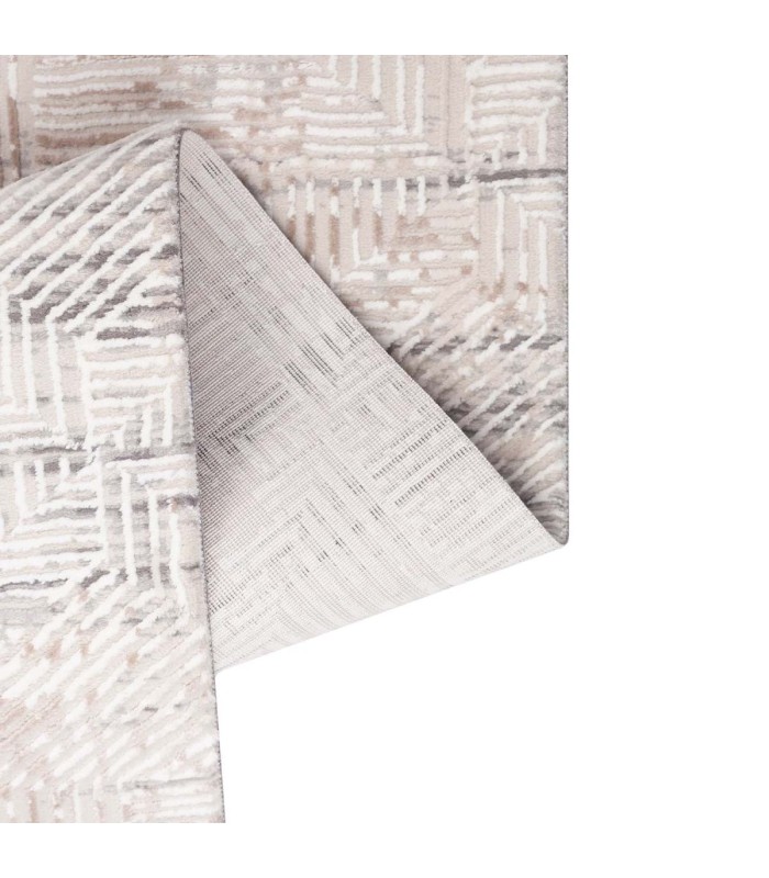 Alfombra Turca Vaivien Beige C/Blanco-Gris 160x230cm