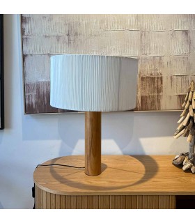 Lampara de Mesa Olab Madera Oak Natural
