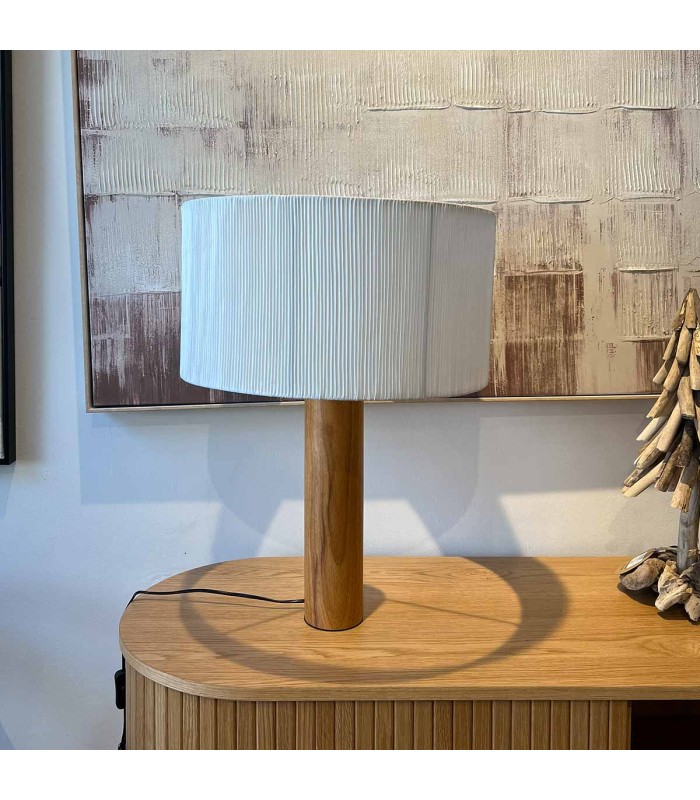 Lampara de Mesa Olab Madera Oak Natural