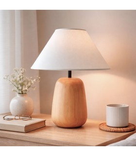 Lampara de Mesa Buland Madera L Natural