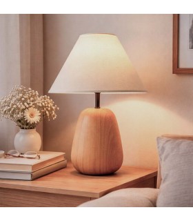 Lampara de Mesa Buland Madera S Natural