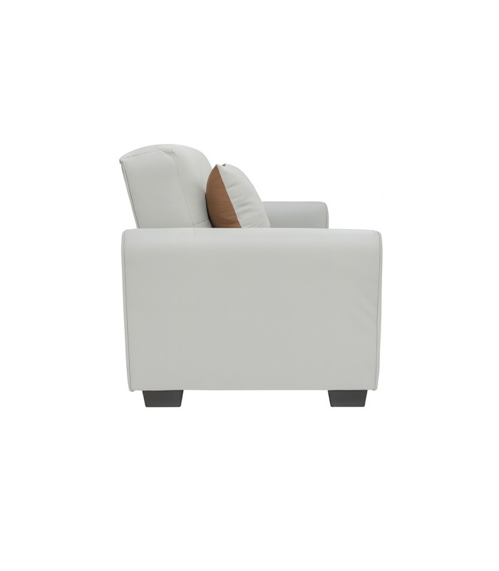 Sofá Paul 2 Cuerpos en Ecocuero Gris