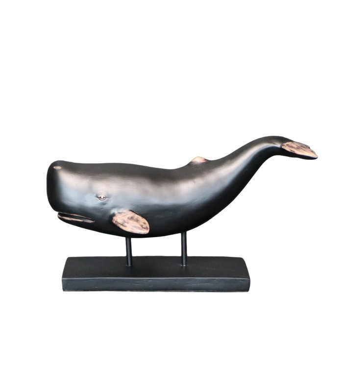 ADORNO BALLENA MOBY POLIRESINA NEGRO