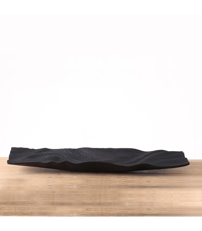 ESCULTURA DECORATIVA AQUILES POLIRESINA NEGRO