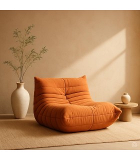 POLTRONA DORTMENT NARANJO MICROFIBRA TIPO TOGO