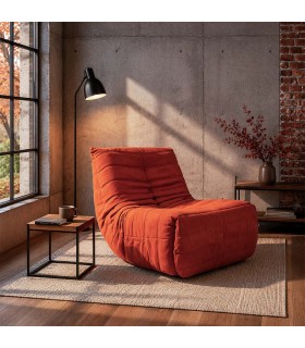 POLTRONA DORTMENT NARANJO MICROFIBRA TIPO TOGO