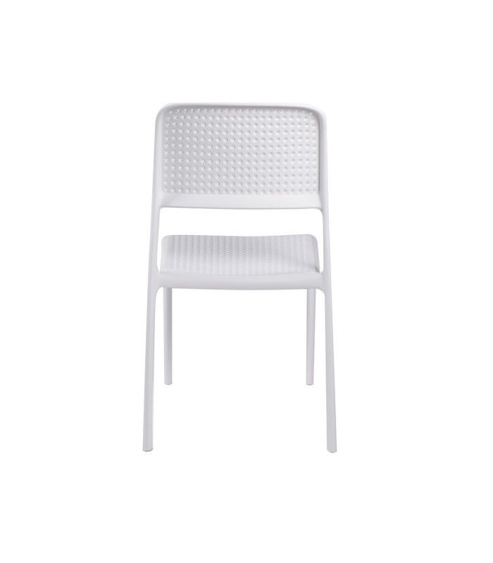 Silla Moka Blanca PVC