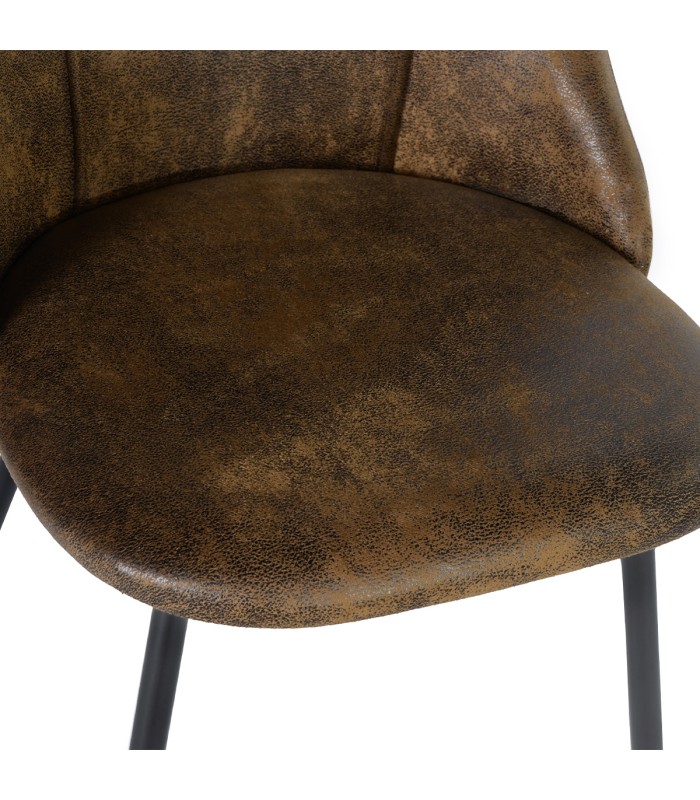 Silla de Comedor Smeg Marron