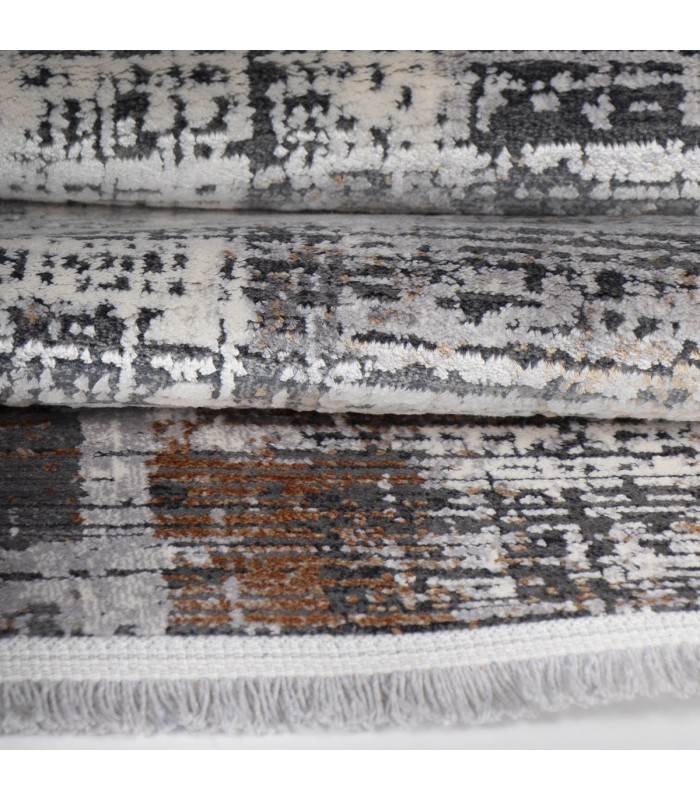 Alfombra Turca Gallery Gris-Cobre 160x230cm