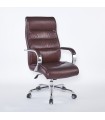 Silla Gerencial Big Boss, Eco-Cuero y Acero Cromado