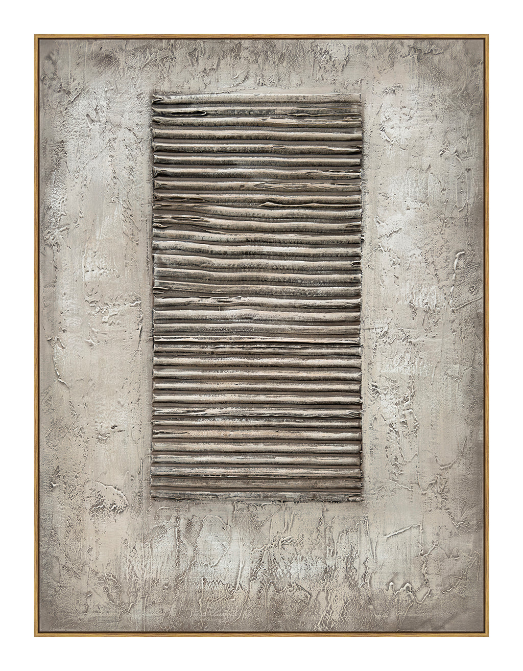 Cuadro "Etrusco 2" Pintado a Mano sobre Canvas con Marco Madera Oscura 90 x 120 cm (Llegada en Octubre)