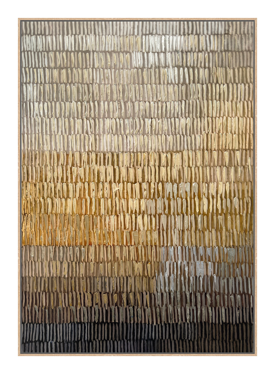 Cuadro "Claroscuro" Pintado a Mano sobre Canvas con Marco Madera 70 x 100 cm (Llegada en Octubre)