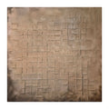 Oleo Texturado "Terrarum" Pintado a Mano sobre Canvas 140 x 140 cm (Llegada en Octubre)