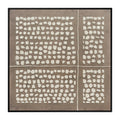 Oleo Texturado "Stampa 1" Pintado a Mano sobre Canvas con Marco Negro 70 x 70 cm (Llegada en Octubre)