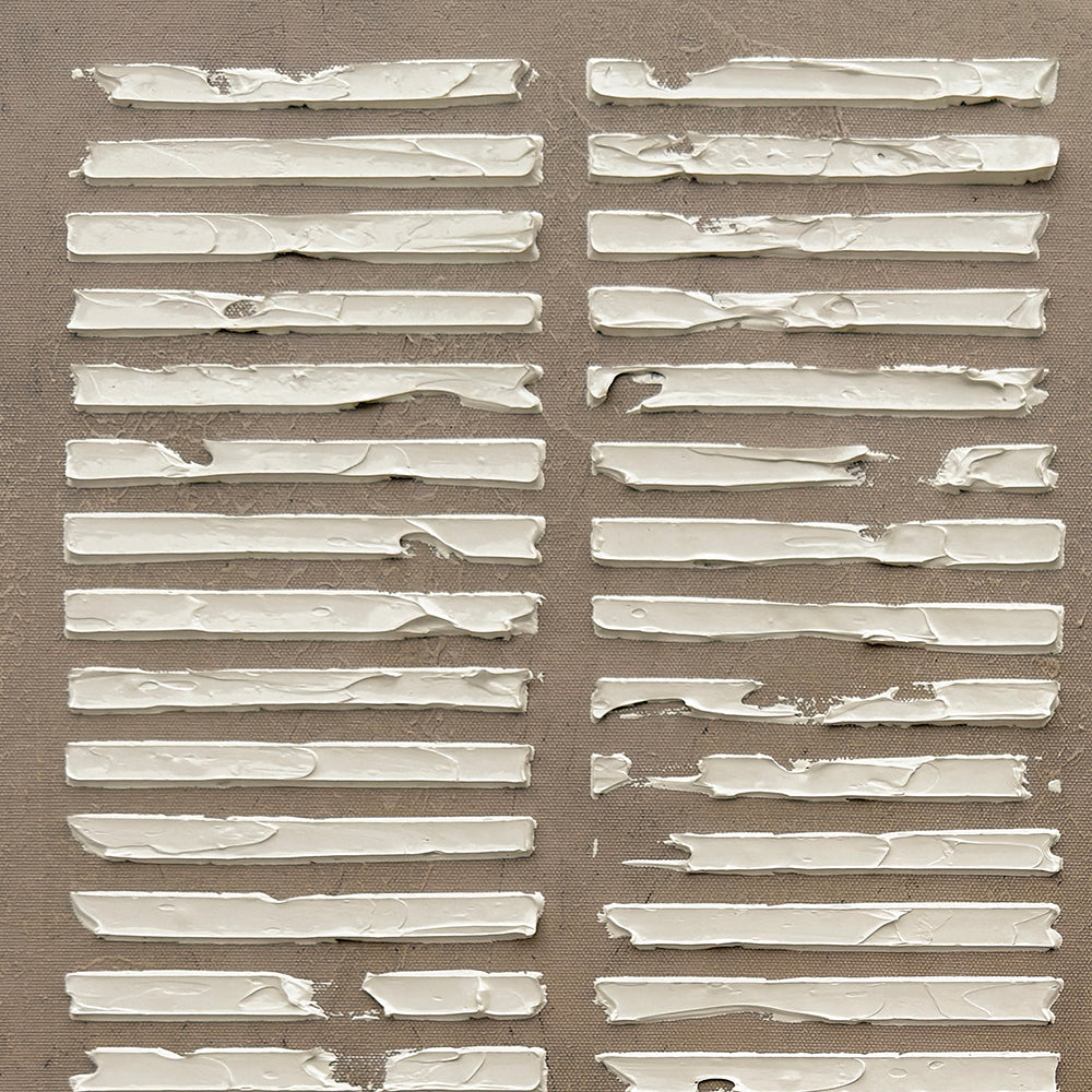 Oleo Texturado "Stampa 2" Pintado a Mano sobre Canvas con Marco Negro 70 x 70 cm (Llegada en Octubre)