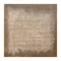 Oleo Texturado "Orígenes" Pintado a Mano sobre Canvas 120 x 130 cm (Llegada en Octubre)