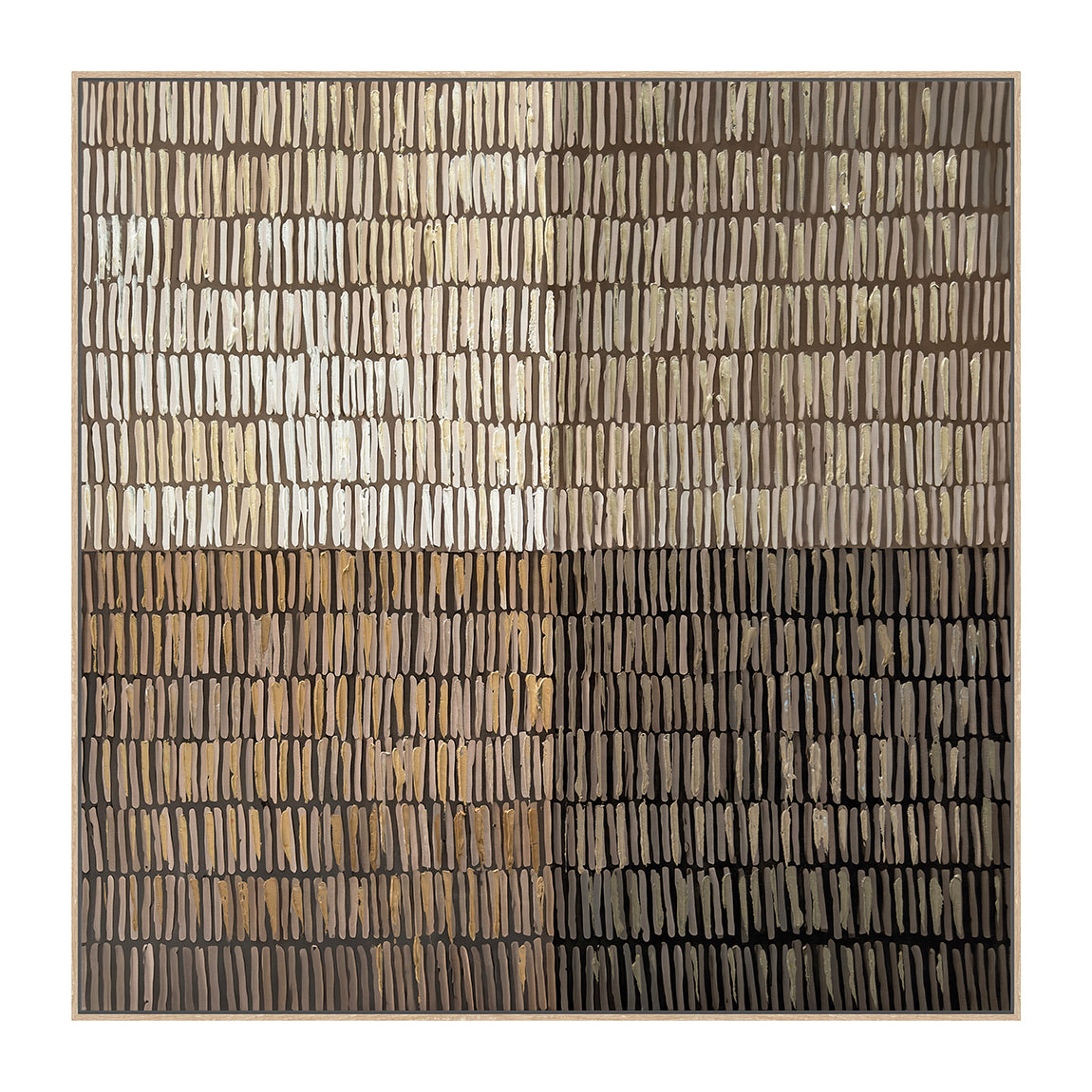 Oleo Texturado "Extensiones" Pintado a Mano sobre Canvas 100 x 100 cm (Llegada en Octubre)