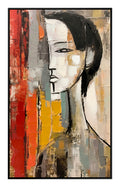Cuadro "Emma" Pintado a Mano sobre Canvas Marco Negro 60 x 100 cm (Llegada en Octubre)