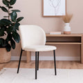Silla Jack Tela Beige Arena con Estructura Metálica Negra 59,5 X 51 X 84CM