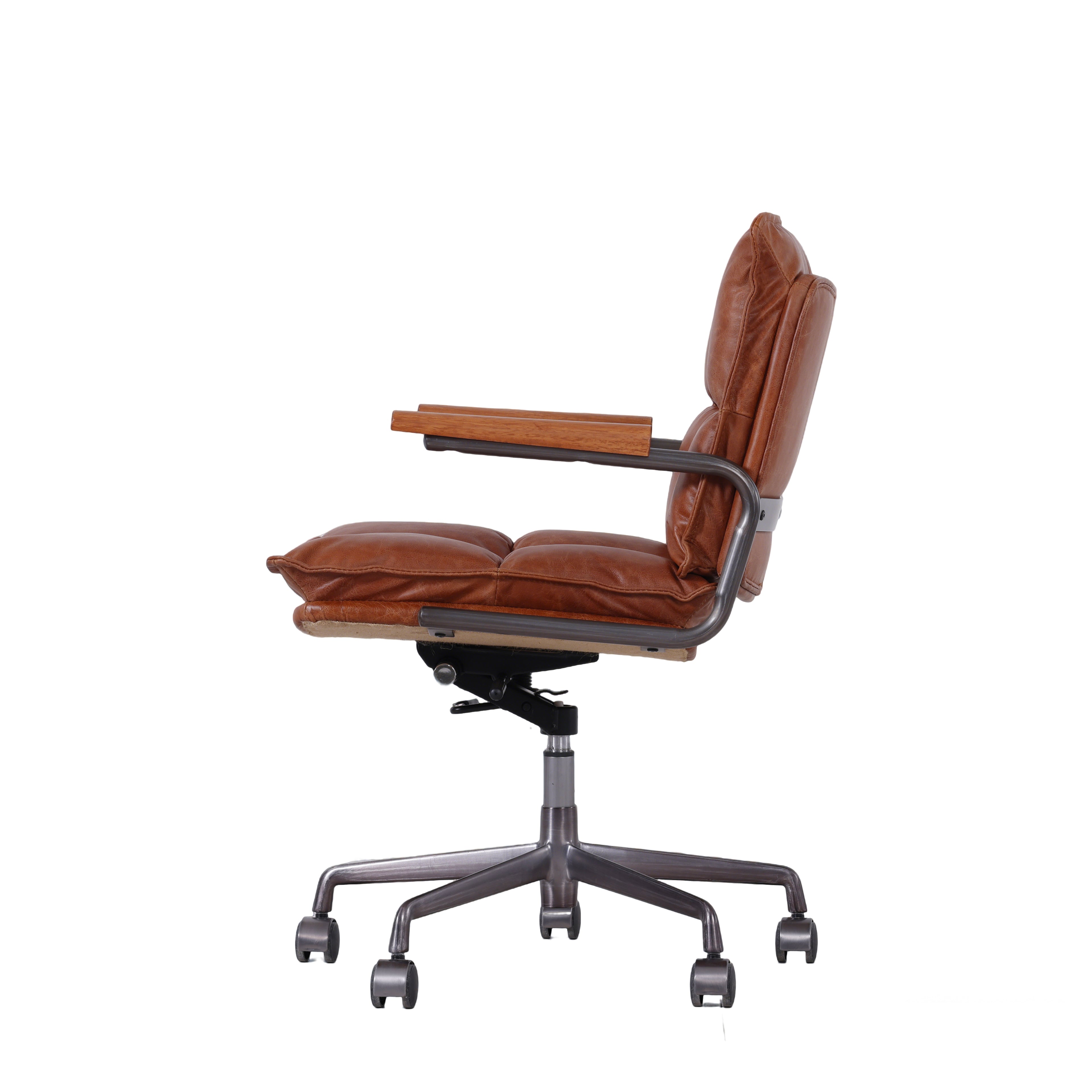 Preventa: Silla de Escritorio Hamlet - Cuero Cognac