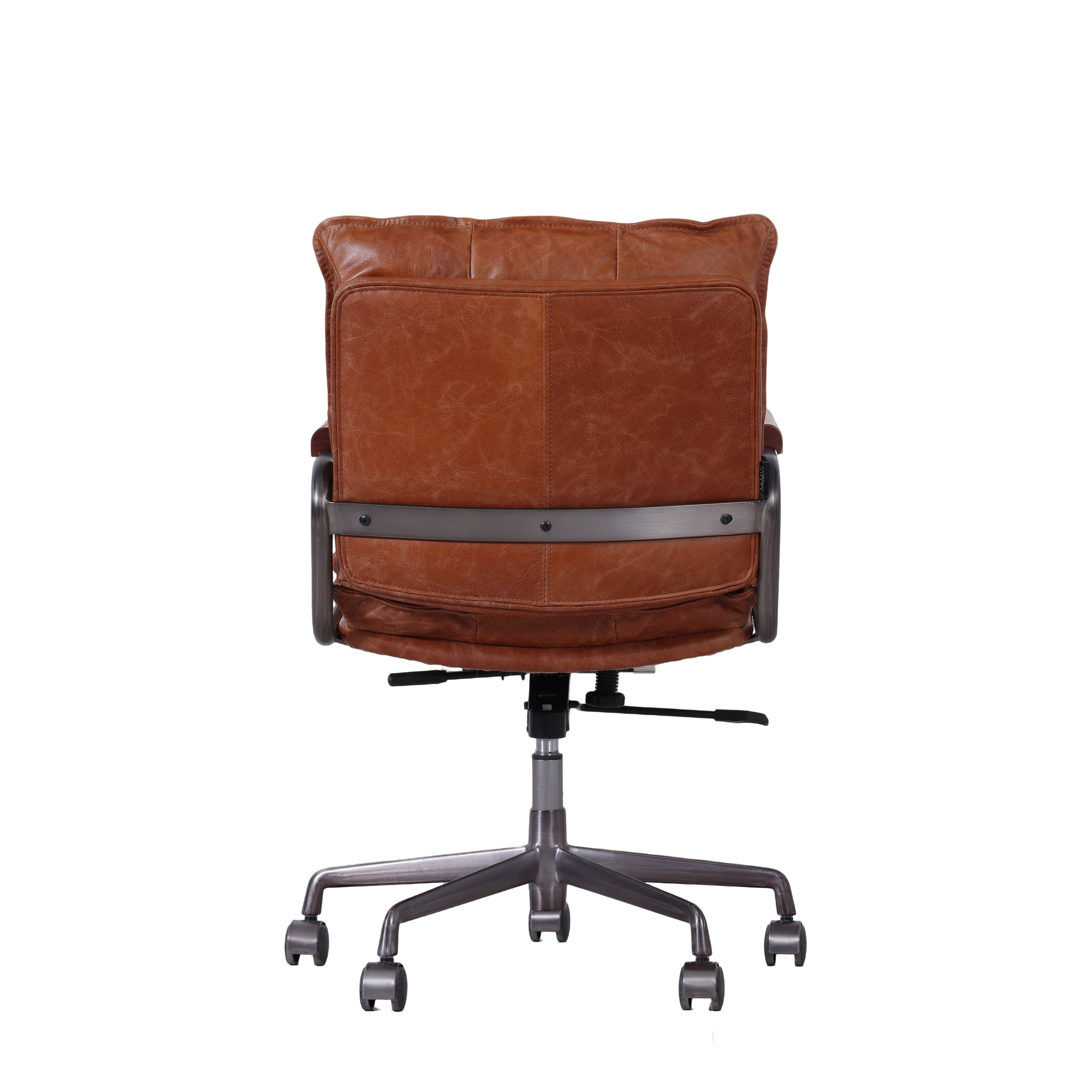 Preventa: Silla de Escritorio Hamlet - Cuero Cognac