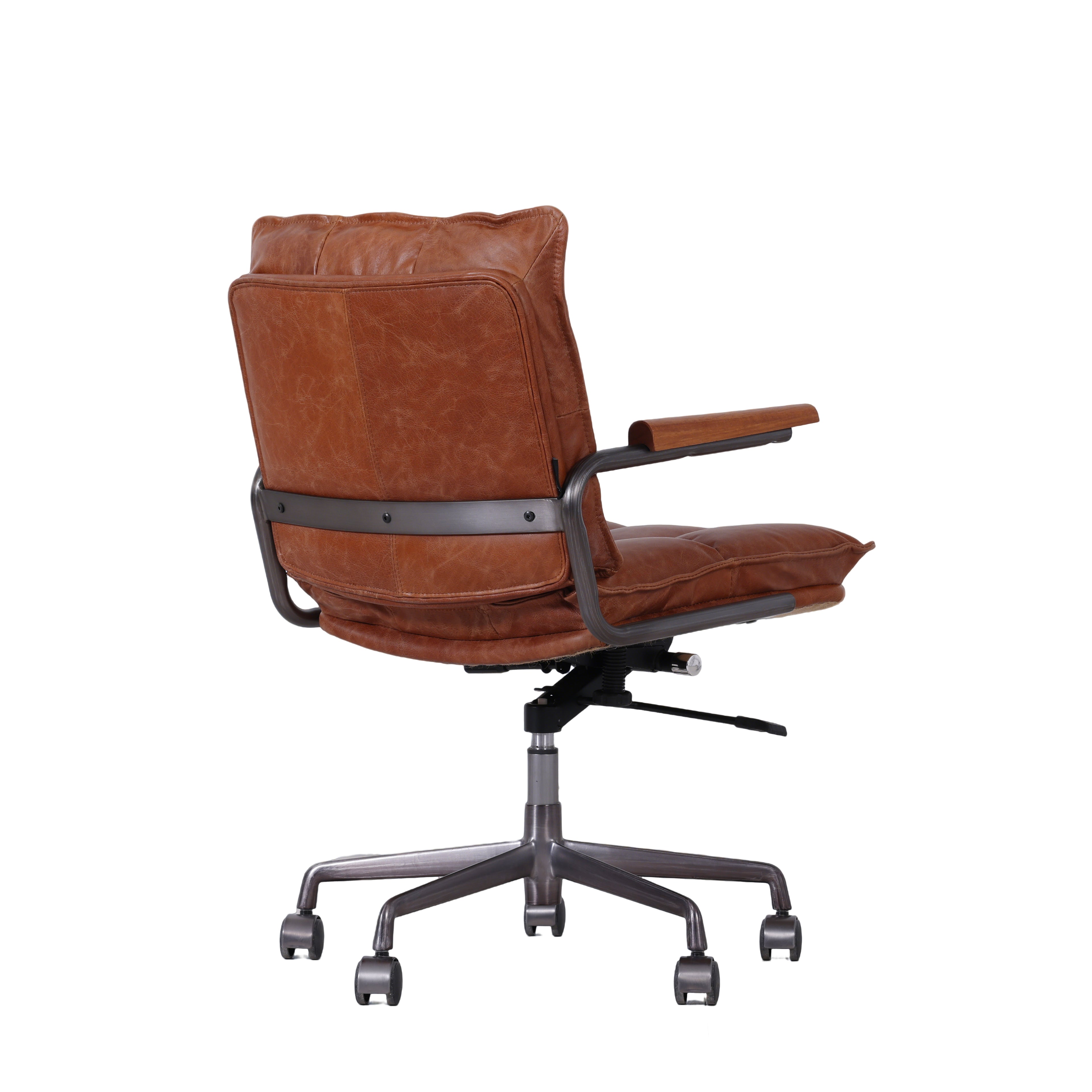 Preventa: Silla de Escritorio Hamlet - Cuero Cognac