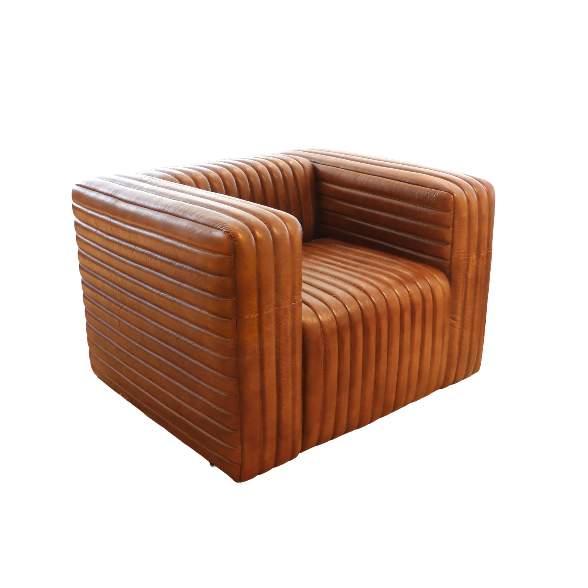 SILLON BELMONT CUERO 1C CARAMELO 108X90X70