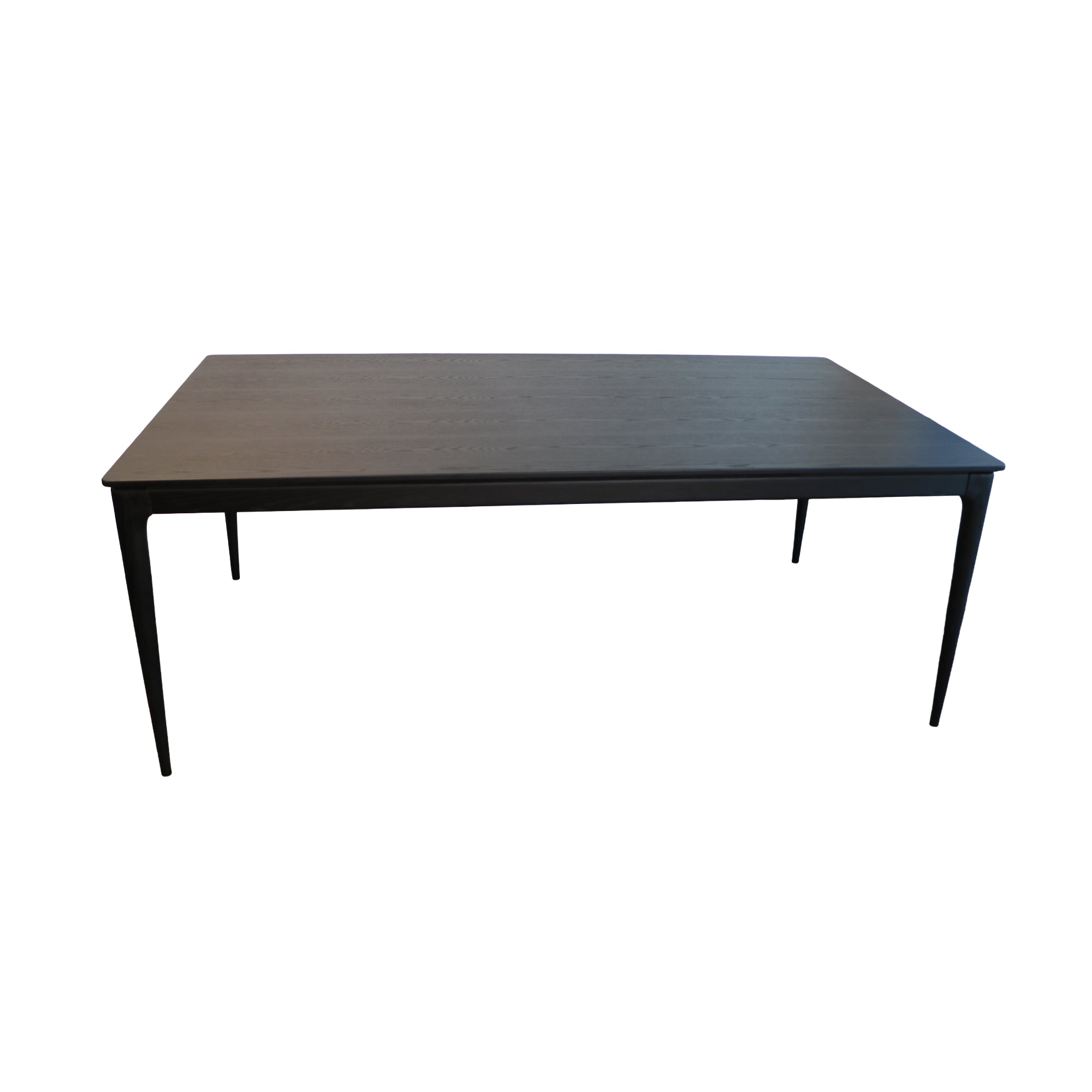 MESA COMEDOR VARSOVIA POLIMADERA PATAS MADERA FRESNO NEGRO 200X110X75CM
