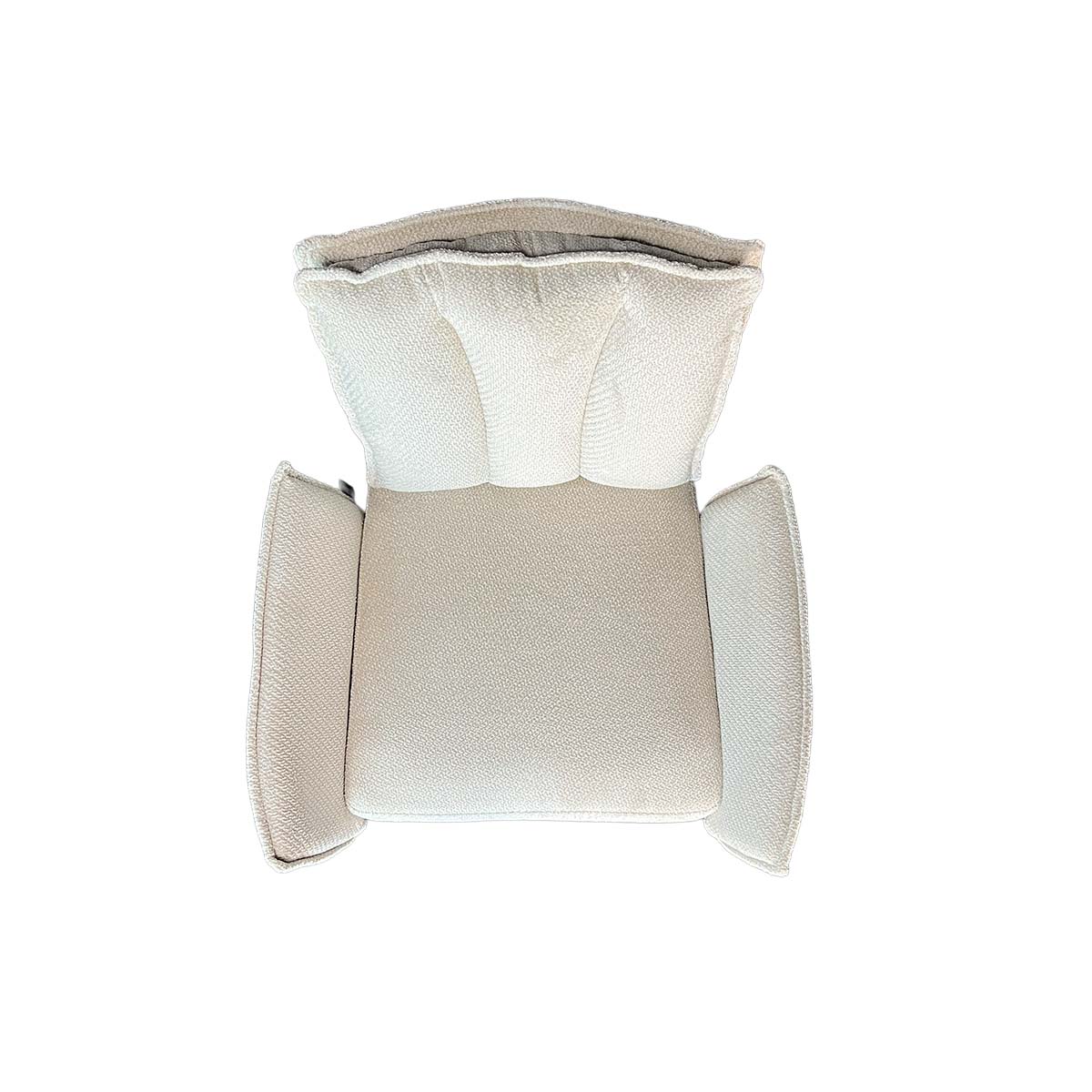 Silla Preston – Tela Beige con Brazos y Base Metálica Giratoria 66 X 63 X 92CM